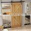 Sliding Barn Door Hardware System Pine Wood Single Barn Door