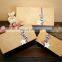 Business hardcover kraft paper packaging box heaven and earth cover with hot stamping printing packing box paper