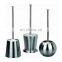 Wholesale Stainless steel round shape durable toilet brush with holder