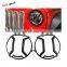 Black head light cover for Jeep Wrangler JK 07-18