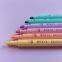Good Quality Factory 6 color pastel color fluorescent highlighter double tip twin marker watercolor pen for children student art
