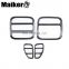 4 pieces Black Iron Rear Lamp Cover for Jeep Patriot car light covers spare parts