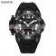 OCHSTIN GQ6124 Mens Fashion Analog Quartz Wrist Watch Big Dial Auto Date Silicone Strap Male Watches