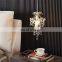Aisle Porch Dining Room Corridor ceiling Gold luxury modern crystal metal chain chandeliers