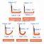 8pc Wall Mount Bicycle Garage Hanger Hook Storage System