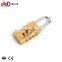 Wholesale 4 Digit Brass Combination Password Padlock With Steel Shackle