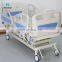 New Year Sale Customized Angle Indicator Motorized Electric 5 function Hospital Medical Patient Beds With 4 Mute Casters