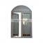 French Round Top  Aluminum Arched Tempered Glass Casement Door