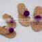 Hot Sale Summer Mommy daughter shoe set straw slippers water hyacinth sandals Vietnam Manufacturer