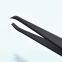 Plastic tweezers black flat head elbow pointed flat nose round head plastic anti-static tweezers carbon fiber tweezers 93304