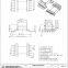 EFD20 SMD transformer bobbins  (6+6P),EFD20 transformer Accessories bobbins，PM9630 material, with good high temperature resistance.