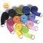 cotton yoga straps with Adjustable D-Ring Buckle