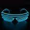 Christmas Decoration LED Flashing Shutter Glasses Glow in Dark LED Light up Glasses