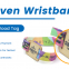 Ma?geschneiderte Zugangskontrolltickets für Sonderereignisse, gewebte RFID-Armreifen, Stoff-NFC-Armband mit PVC-Tag