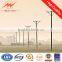 8m 5KN Africa Galvanized Electric Power Pole Manufacturer