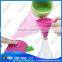 Environment-friendly folding easy folding silicone filling funnel