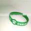 Novelty Style Green Silicone Bracelet Rubber Snap Slap Wristband Producer
