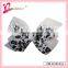 Small order accept Chinese factory wholesale popular fancy animal patter print no smell ribbon bow hairgrips (DW--0003)