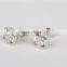 Bright zircon stone silver earring plug earring tunnel