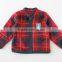 Japanese wholesale products cute jacket baby boy clothes check pattern for winter infant wear children garment kids clothing