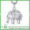 High quality casting pendant stainless steel silver elephant pendant wholesale