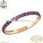 14k Rose Gold Ruby Ring. Women Top Design Ring Collection. Wholesale Jewelry Supplier