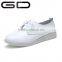 GD her style new white leather flat loafer shoes