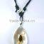 New Trendy Wax Cord Lively Chunky Insect Amber Necklace