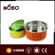 3pcs colorize stainelss steel coating crisper box set with airtight lid