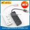 Factory Price USB 3.0 Hub 4 Ports Speed 5Gbps for PC laptop with on/off switch WHITE