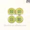2016 DIAN Garment button type corozo button fire-polishing green color
