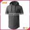 Mens Hip Hop Longline Pullover Short Sleeve Hoodie Shirt