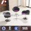 Fabric Coffee Chair, Swivel Cafe Chair, Dining Chair H-023