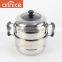 Removable stainless steel cookware food double layer stainless steel food steamer pot