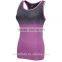 Fashion Style T-Shirts For Women Gradient Color Yoga TankTop Female Sports Crop tank top