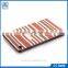 OEM cheap price double color stripe leather case for iPad Mini 4