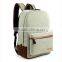 Plain Color Jean Backpack Student School Backpack Bag