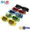 cheap polarized colored plastic 3d glasses for LG TV or real 3d cinema
