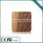 Wooden Material portable mobile charger factory direct