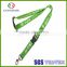 Wholesale custom high quality polyester/nylon material various novelty fashion lanyard with leather card holder/badge holder