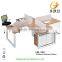 Metal leg melamine board beauty salon workstation