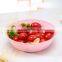 colorful plastic salad bowl /sugar bowl /soup bowl fruit storage tableware food container