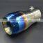 Universal Muffler Car Muffler Tail Pipe Exhaust Muffler Tip Pipe Stainless Steel Chrome Trim Tail Throat Exhaust Racing Mufflers