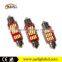 2016 top sell canbus no free 12V 24V festoon bulb led dome light 3014 12 smd vision auto lamp