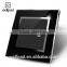 OEM Factory Wallpad Black Waterproof Acrylic Glass 110~250V EU UK Televison RJ45 Computer TV Network Wall Socket Jack