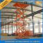 CE stationary upright scissor lift warehouse cargo lift