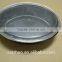10-pck single compartment black microwave safe oval shape disposable plastic food container with lid
