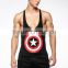 2016 gimnasio fitness superhero spiderman/ bat-man /Captain America men bodybuilding suit gym compression muscle tank top