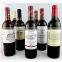 25oz round empty red wine glass bottle with cork