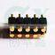 SMT female male spring loaded double row 10pin pogo pin connector in PCB